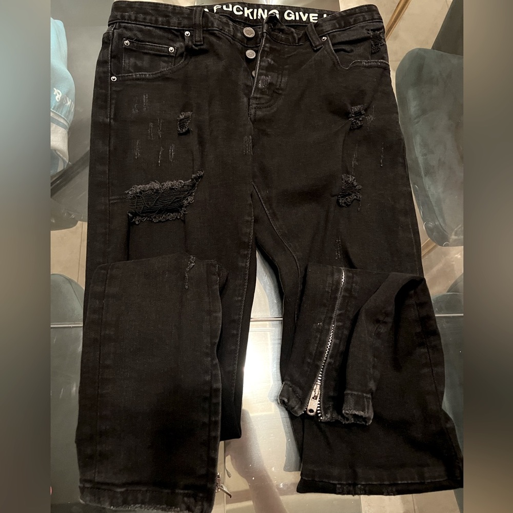 Darc sport jeans, black washed sz 30/32